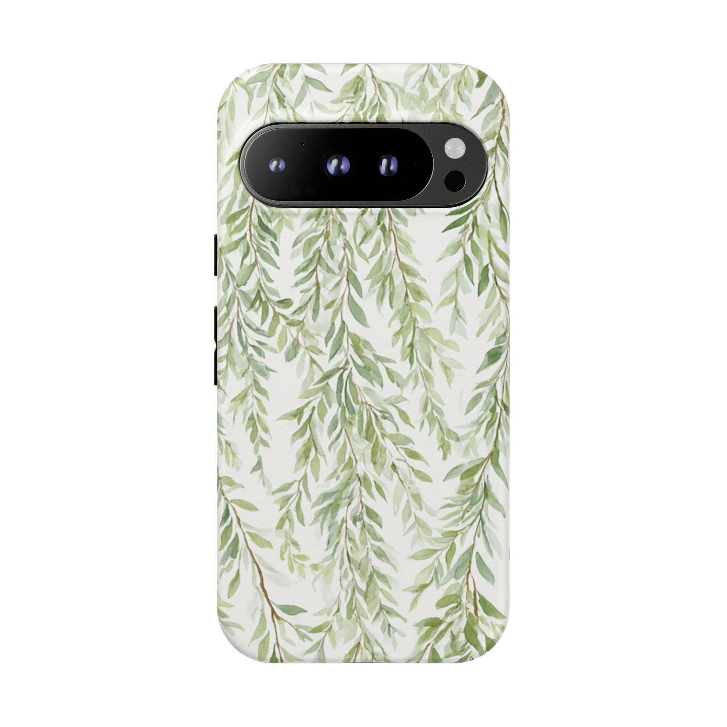 Willow Branch Phone Case — Green Botanical Tough Case