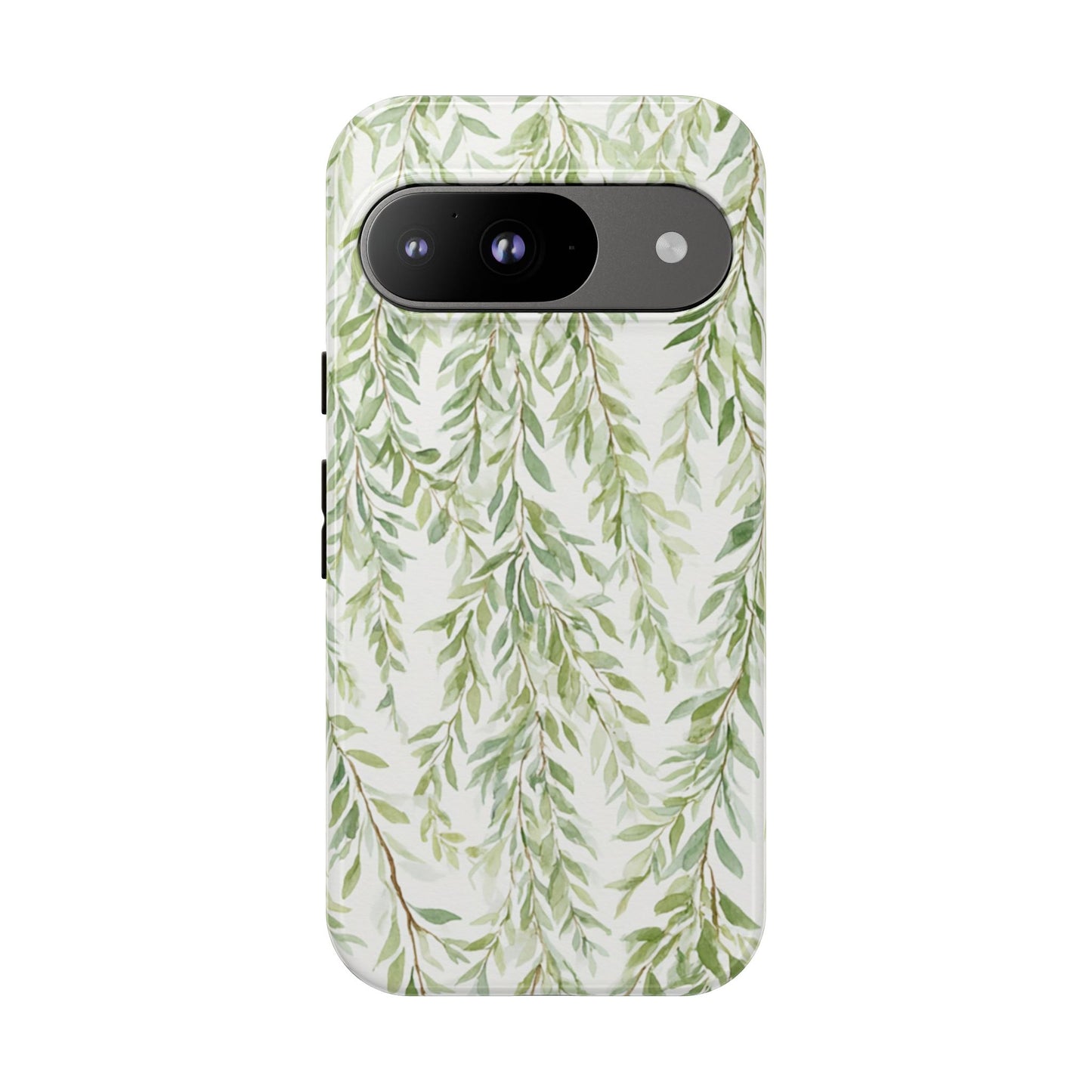 Willow Branch Phone Case — Green Botanical Tough Case