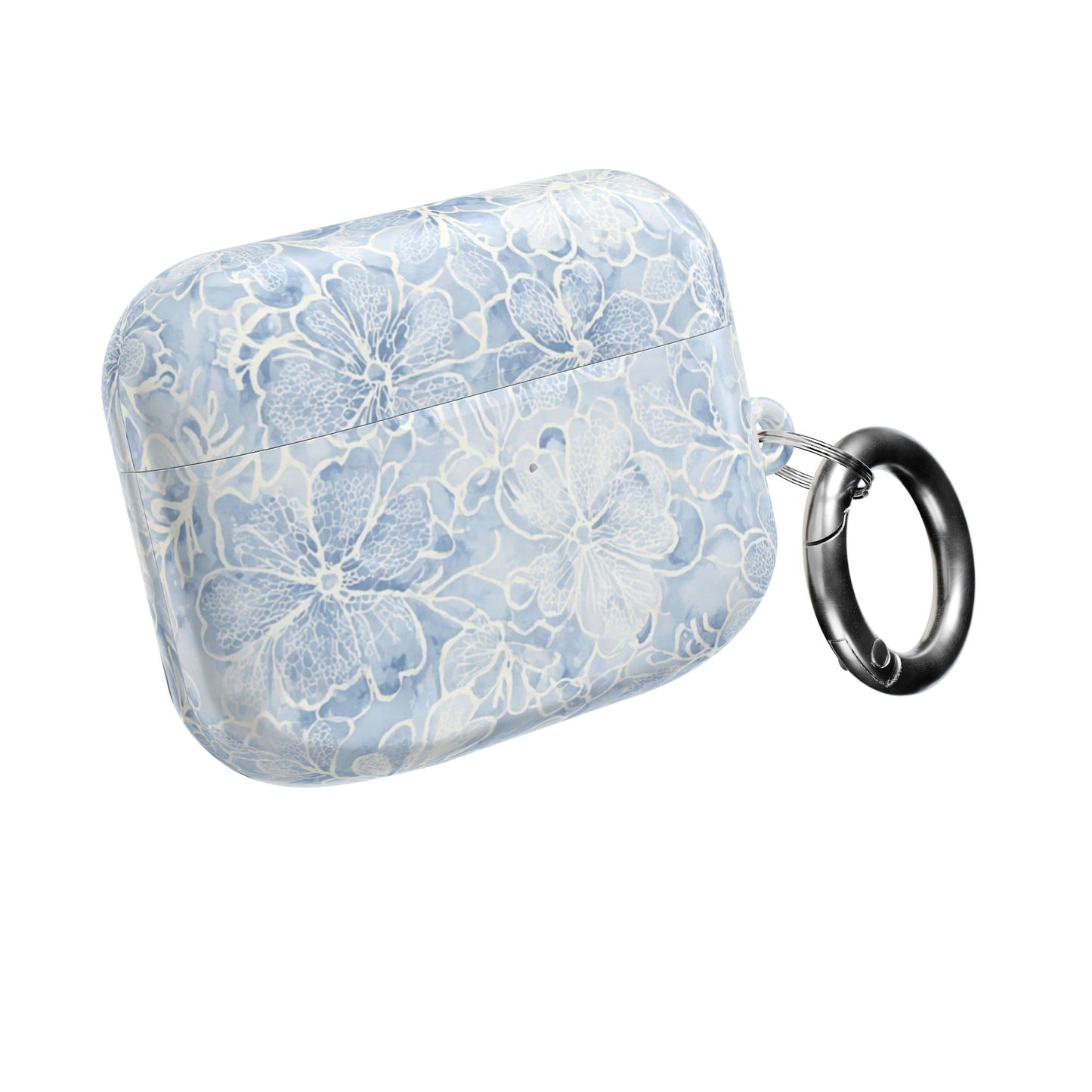 Blue Floral AirPod Case — Watercolor Hydrangea Protective Cover