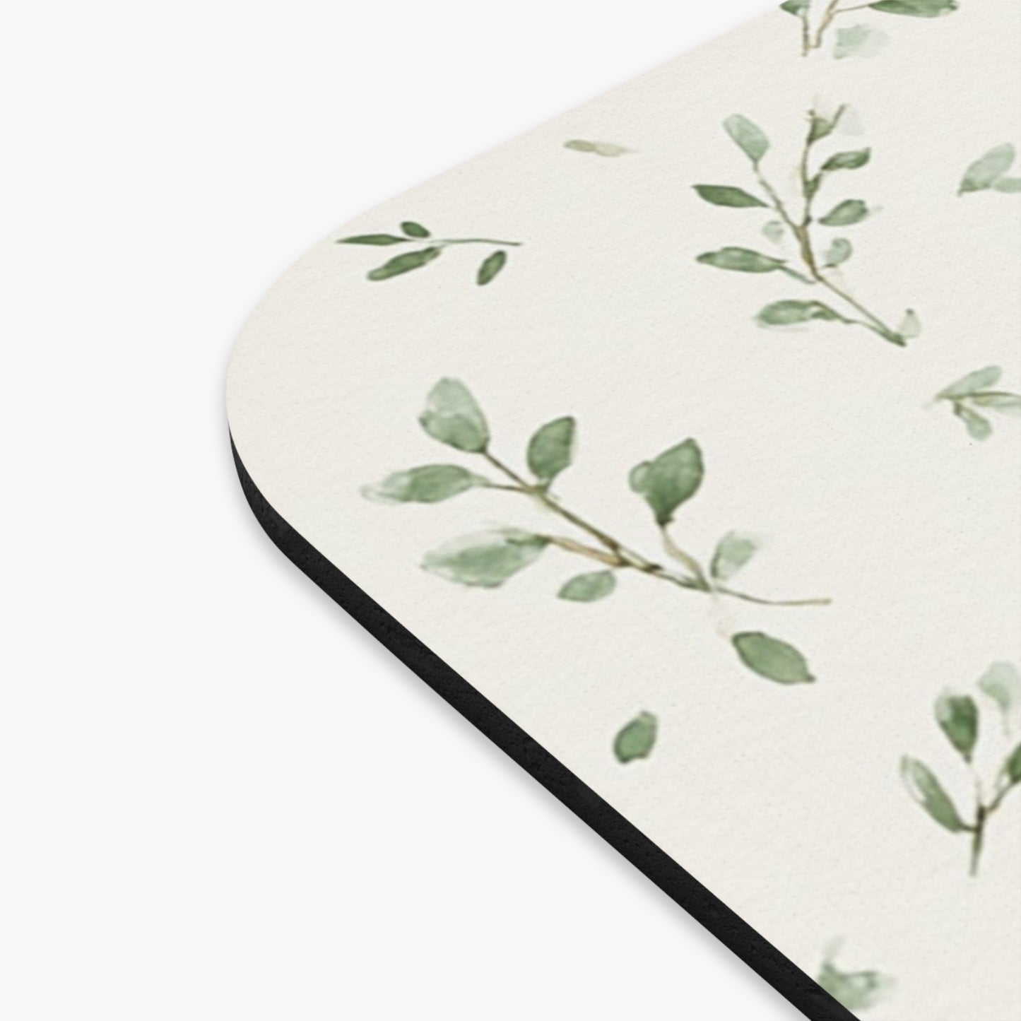 Botanical Leaf Rectangle Mouse Pad — Minimal Greenery Desk Mat