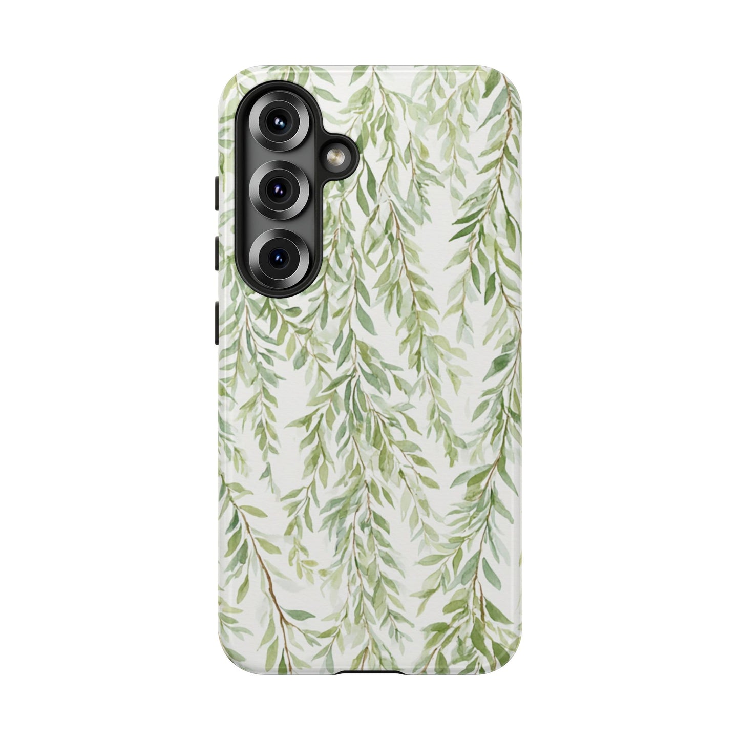 Willow Branch Phone Case — Green Botanical Tough Case