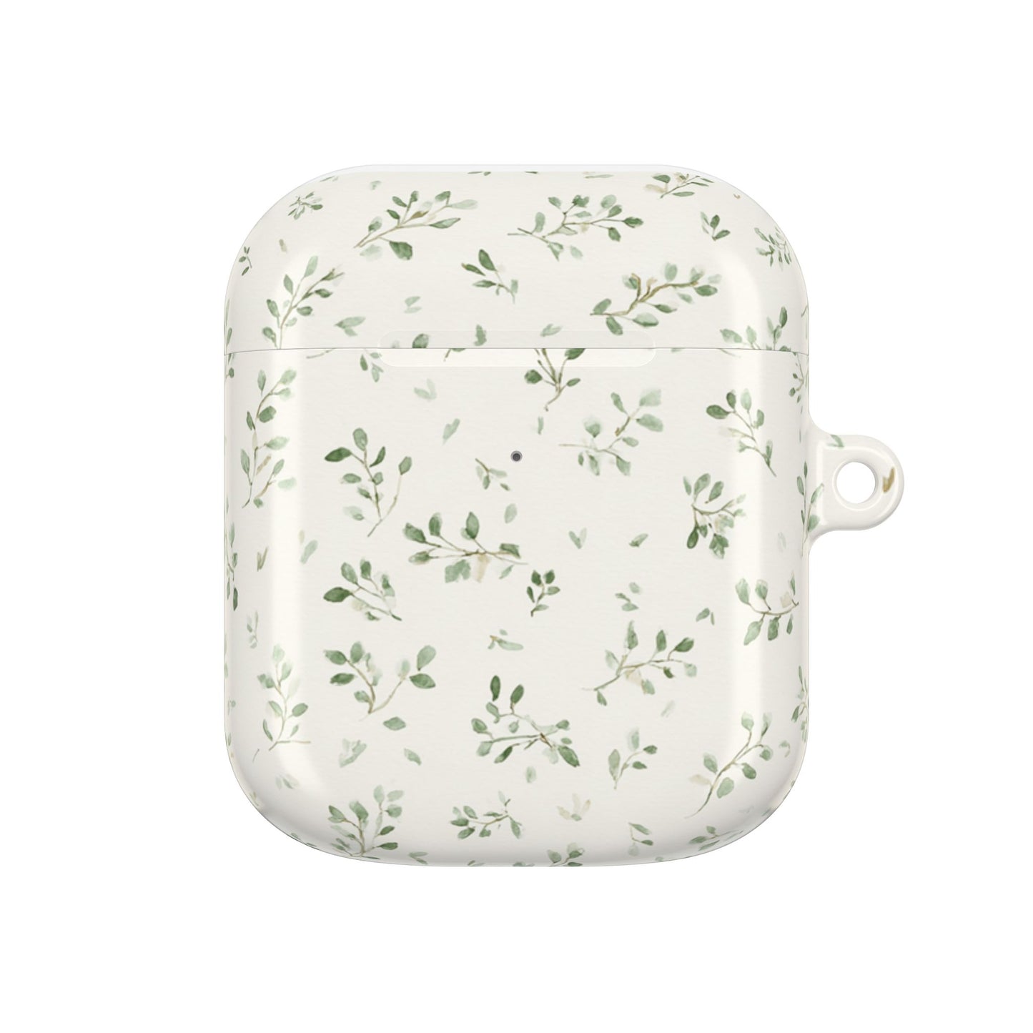 Floral Vine AirPod Case — Minimal Green Leaf Protective Cover