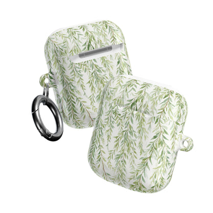 Willow Vine AirPod Case - Botanical Green Leaf Protective Cover