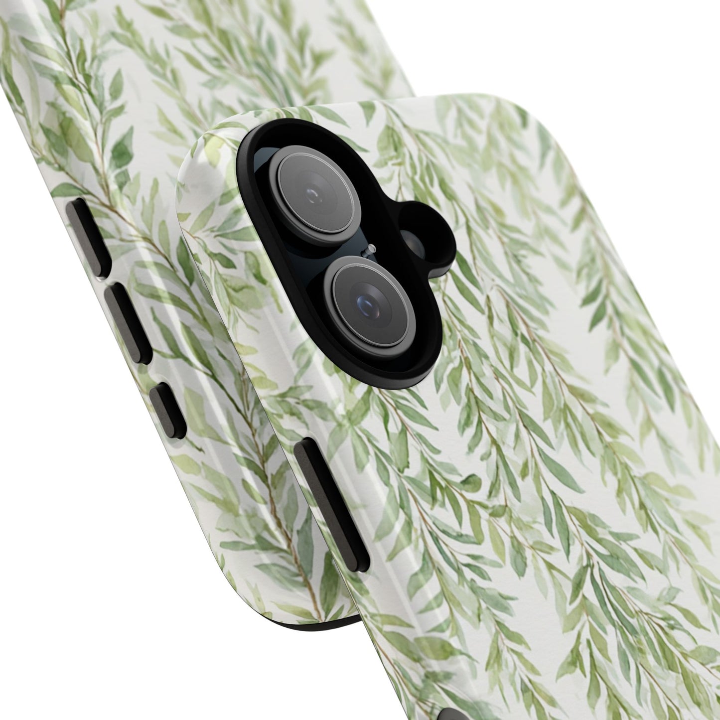 Willow Branch Phone Case — Green Botanical Tough Case