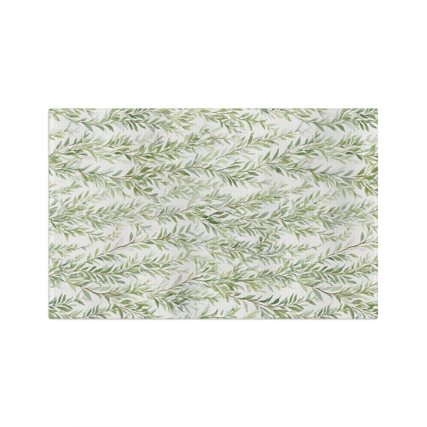 Willow Vine Microfiber Tea Towel — Green Leaf Kitchen Towel