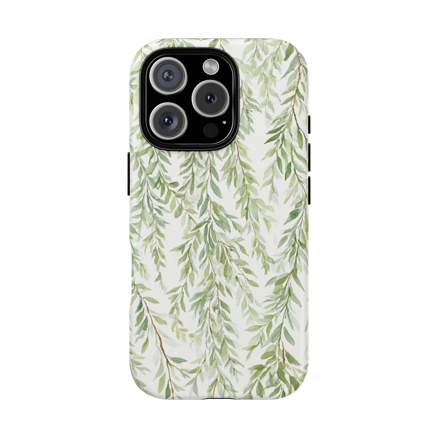 Willow Branch Phone Case — Green Botanical Tough Case