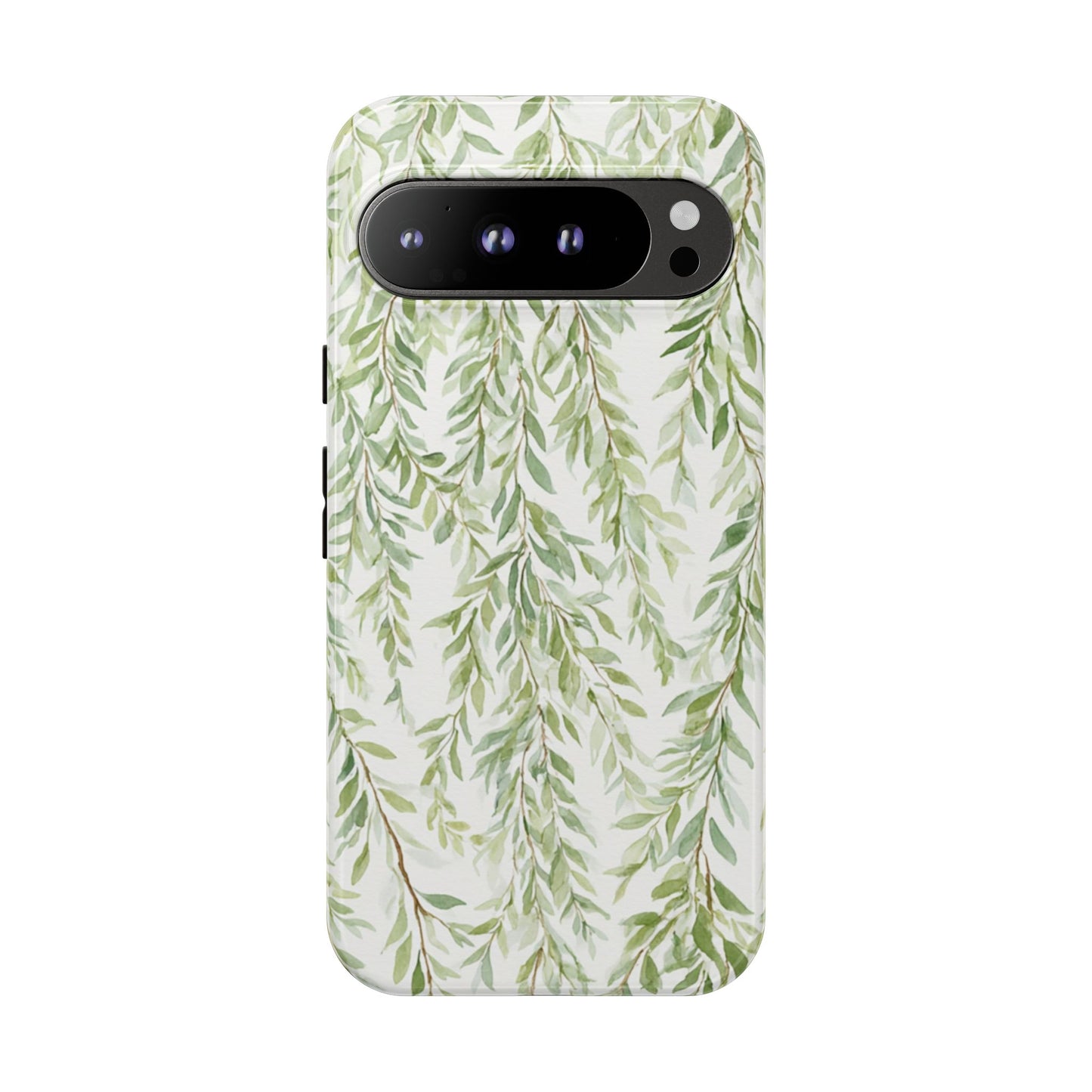 Willow Branch Phone Case — Green Botanical Tough Case