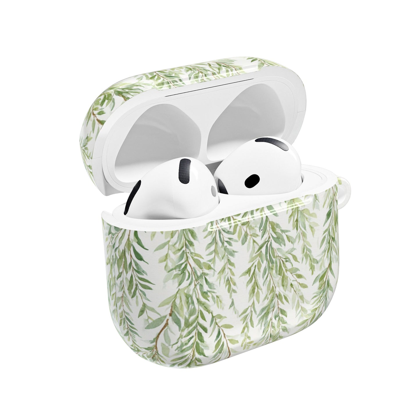 Willow Vine AirPod Case - Botanical Green Leaf Protective Cover